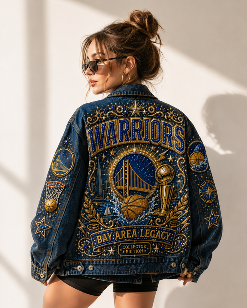 Bay Area Legacy Basketball Fan Oversized Denim Jacket – Collector Edition BAL101